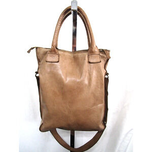 Cowboysbag Large Brown Leather Crossbody Satchel Purse